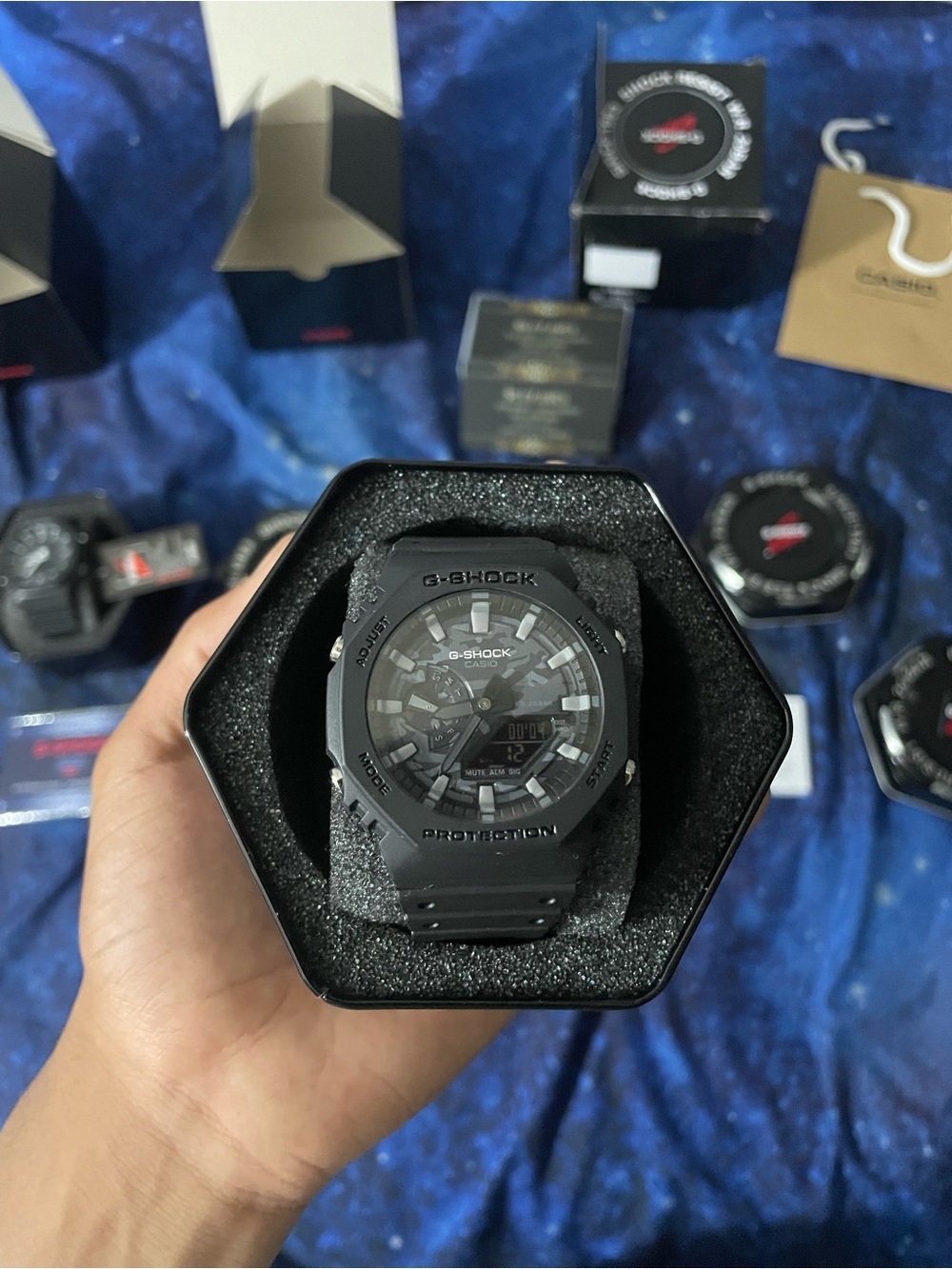 G-Shock GA-2100 All-Black Analog-Digital Watch